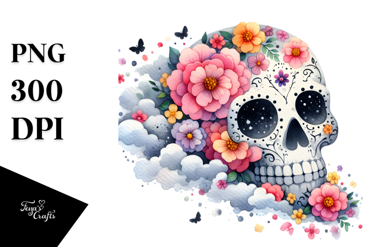 Cute Skull Clipart Image 20