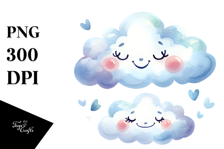 Simple Whimsical Cloud PNG