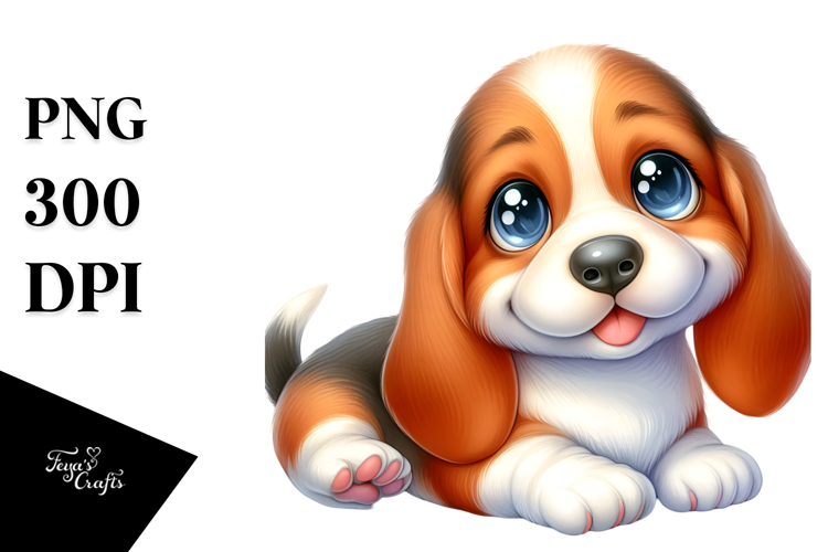 Basset Hound Clipart Image 23