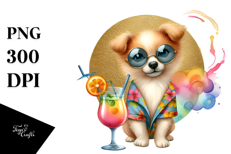 Watercolor Cocktail Clipart Image 12