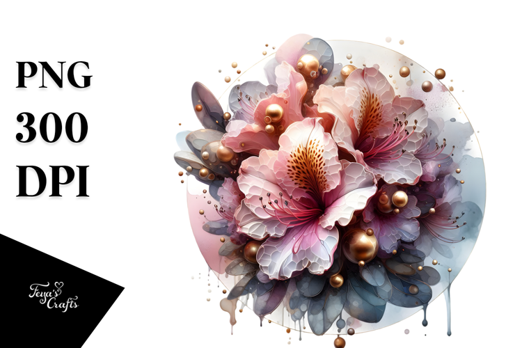 Abstract Rhododendron Material PNG