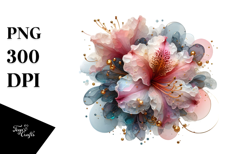 Abstract Rhododendron Material PNG
