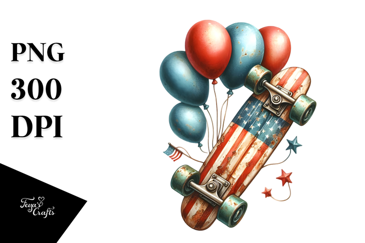  Skateboard Clipart Image 2