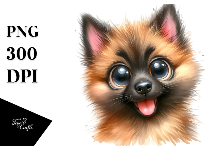Watercolor Cute Malinois