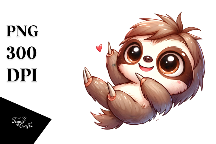 Sloth Clipart Image 14