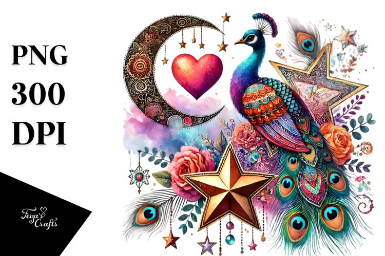 Peacock Clipart Image 24