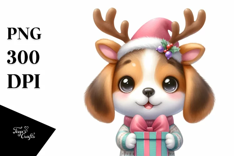 Watercolor Beagle PNG