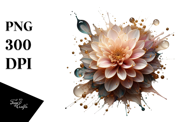 Abstract Dahlia, Transparent PNG