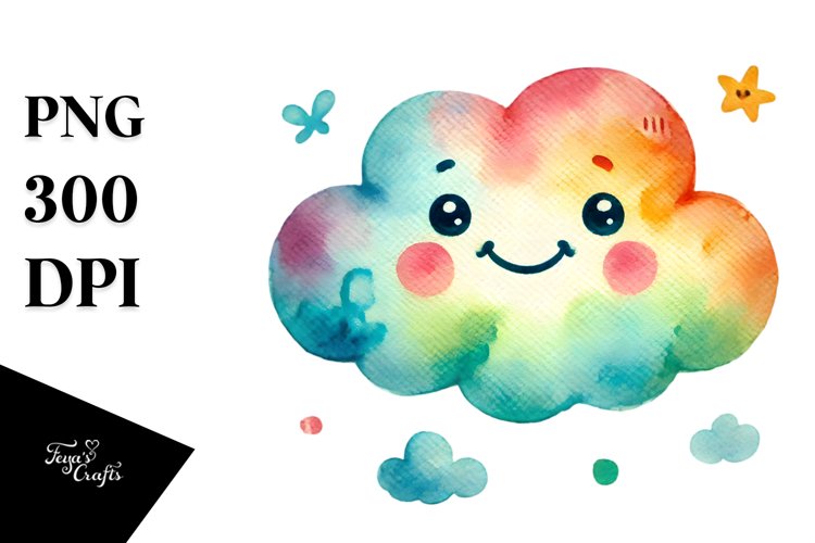 Colorfull Smiling Star PNG