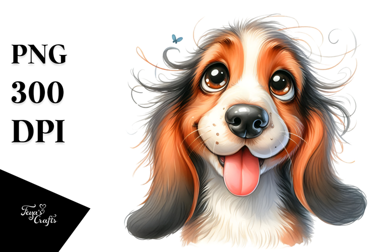 Basset Hound Clipart Image 24