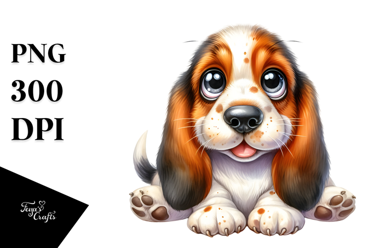 Basset Hound Clipart Image 20