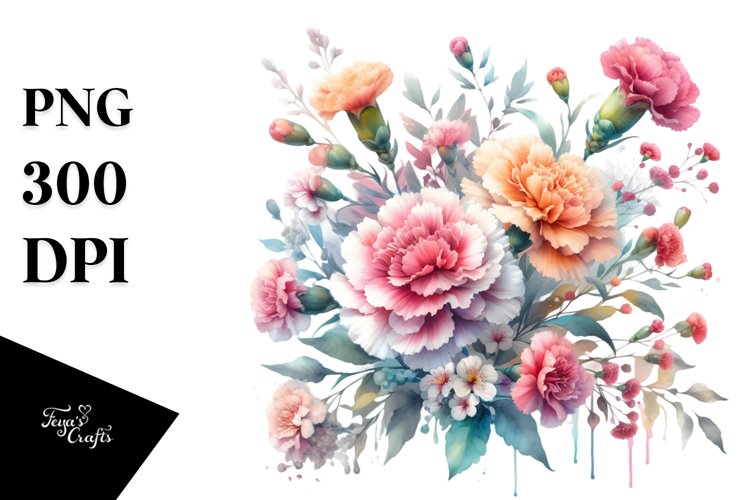 Colorful Carnation PNG