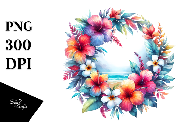 Hawaiian Flower Clipart Image 22