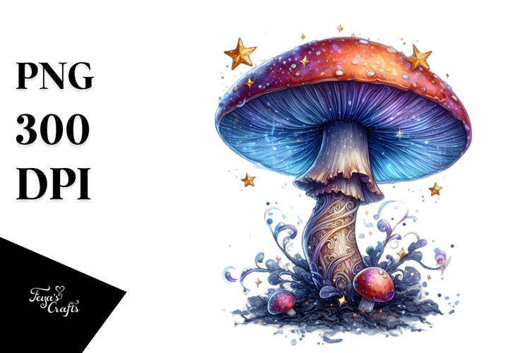 Glossy Magical Mushroom PNG
