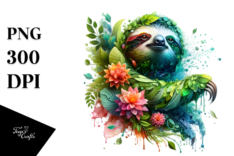 Sloth Clipart Image 9