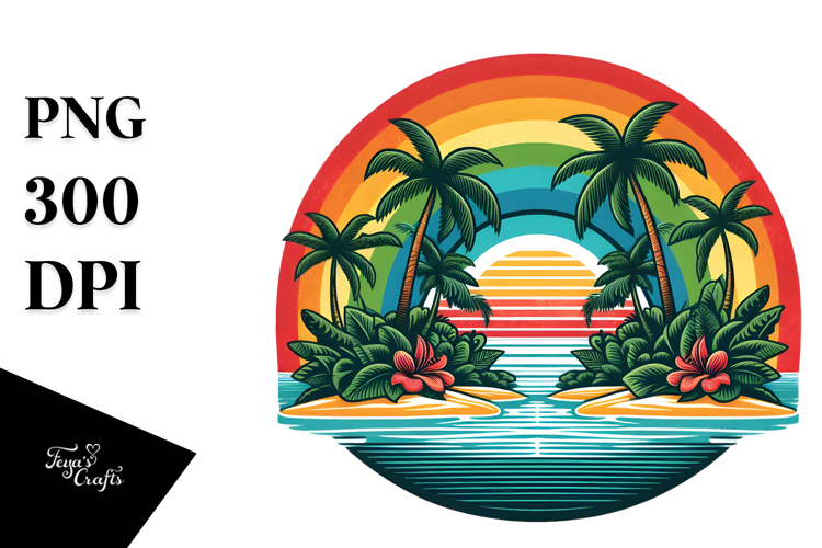 Sunset Vector Image 8