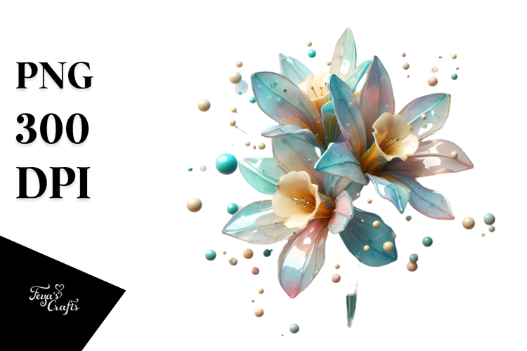 Abstract Narcissus with Metallic Insertions