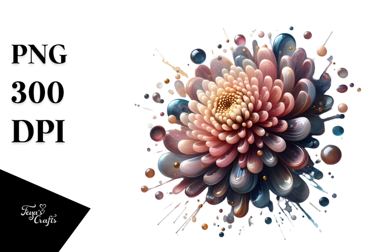 Abstract Chrysanthemum PNG