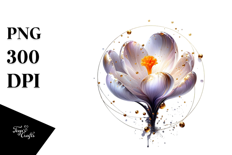 Abstract Crocus, SEO-Friendly PNG