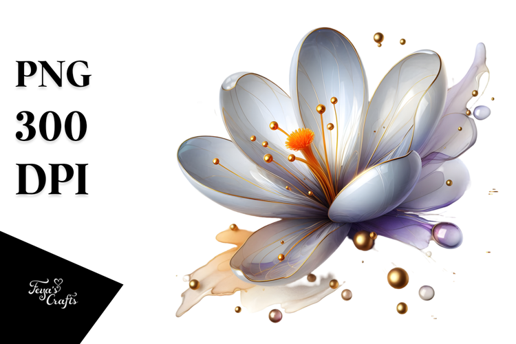 Abstract Crocus, High-Res PNG