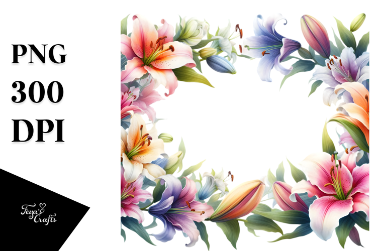 Vibrant Lily Horizontal Frame
