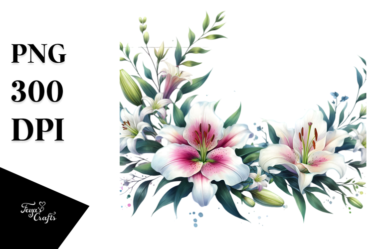 Vibrant Lily Horizontal Frame