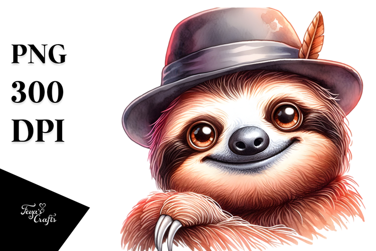 Sloth Clipart Image 16