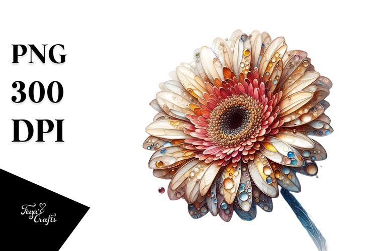 Gerbera Watercolor, PNG