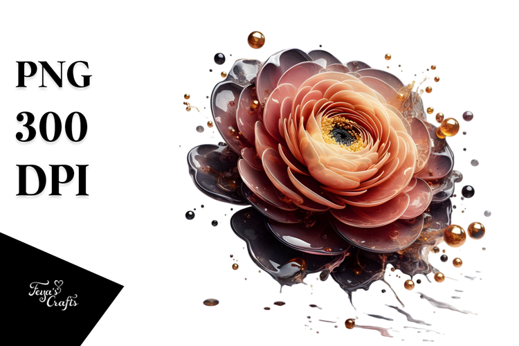 Abstract Ranunculus, High-Res PNG
