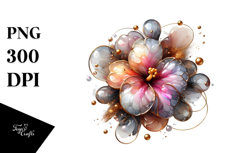 Abstract Glossy Impatiens PNG