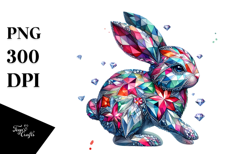 Diamond Bunny on Splash PNG