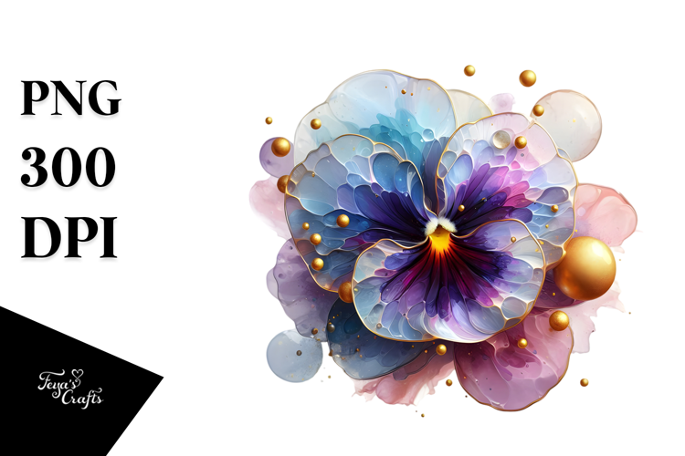 Abstract Pansy Material PNG
