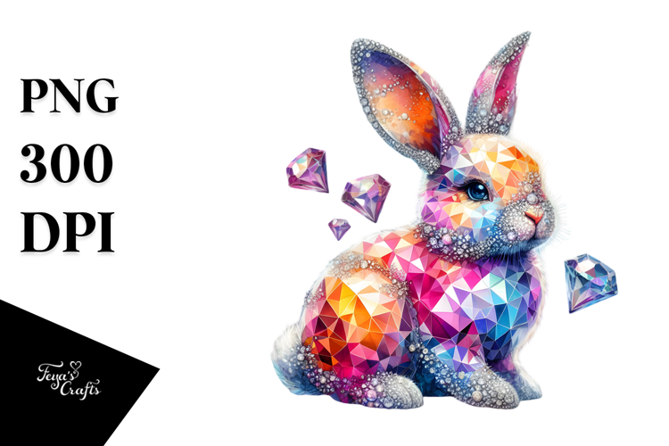 Diamond Bunny on Splash PNG