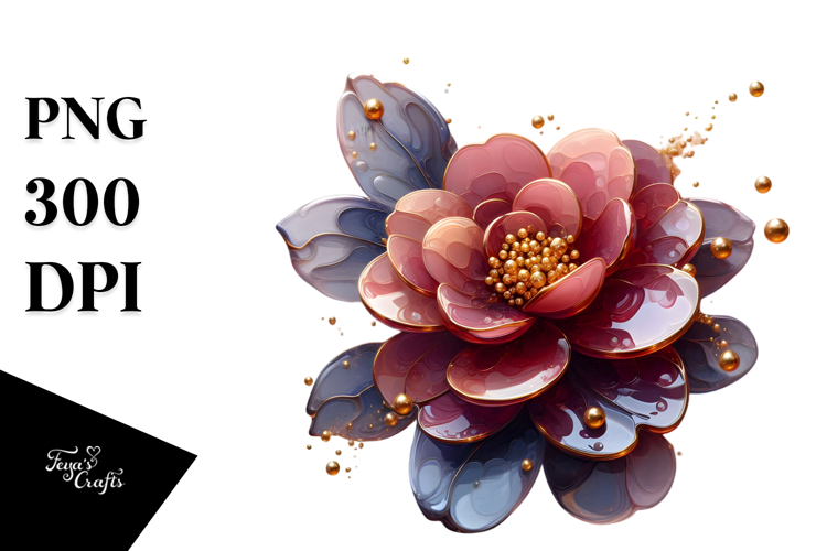 Abstract Camellia PNG