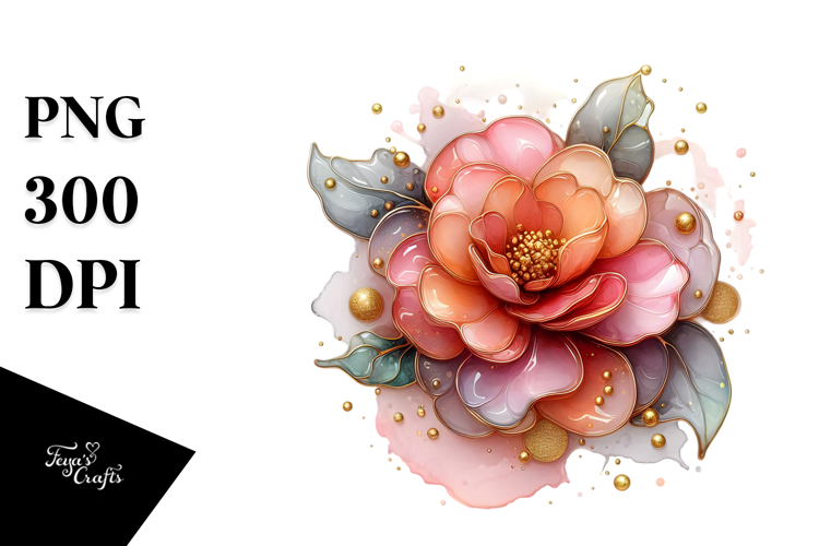 Abstract Camellia PNG