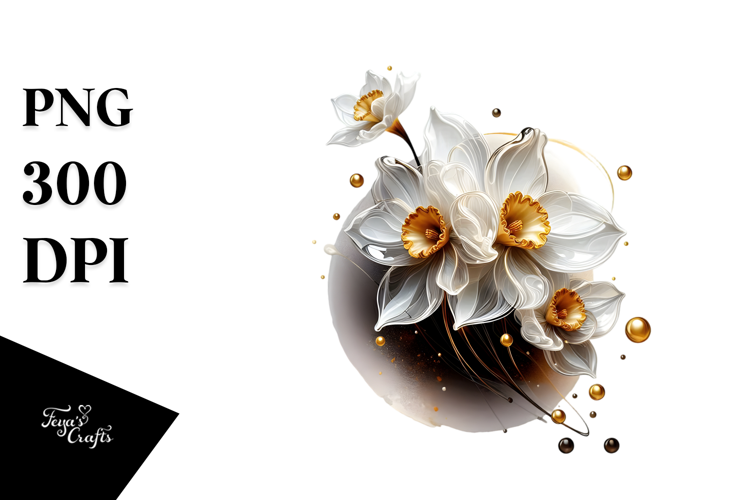 Abstract Narcissus Material PNG