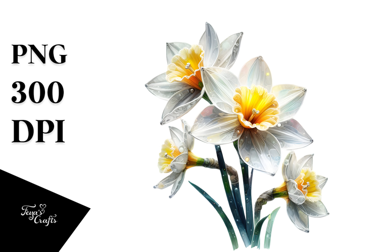 Daffodil, Watercolor PNG