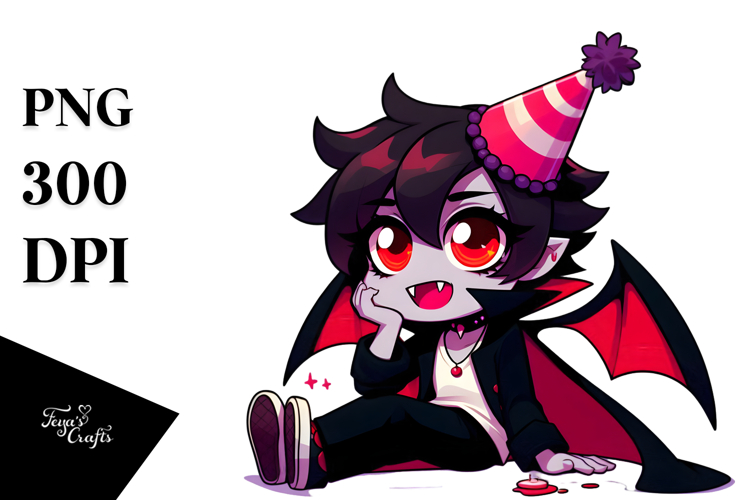 Cute Vampire Clipart Image 6