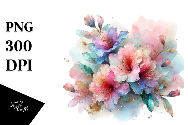 Abstract Rhododendron, High-Res PNG