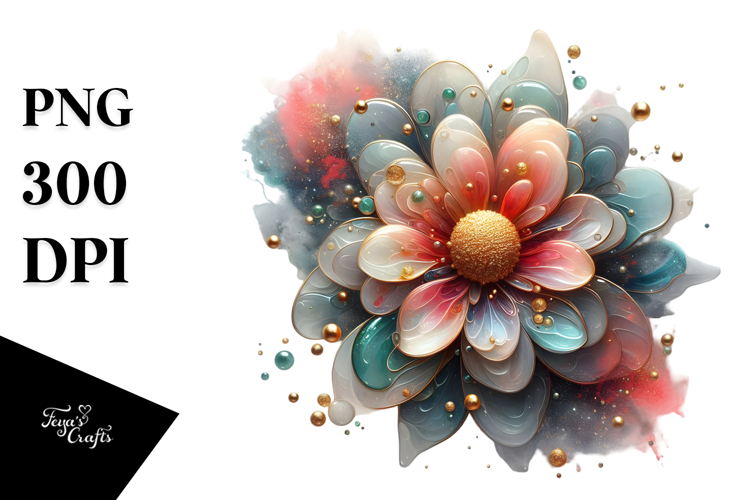 Abstract Zinnia, Transparent PNG