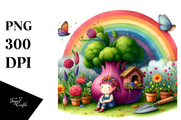 Colorful Fairy House | Fantasy Illustration