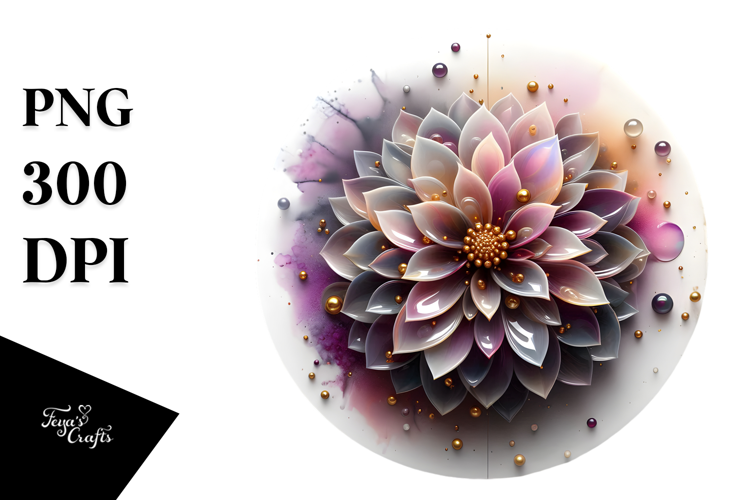 Abstract Dahlia, SEO-Friendly PNG