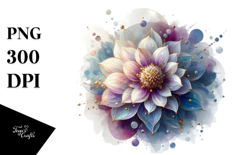 Abstract Dahlia, High-Res PNG