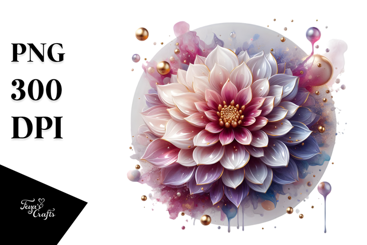Abstract Dahlia, Transparent PNG