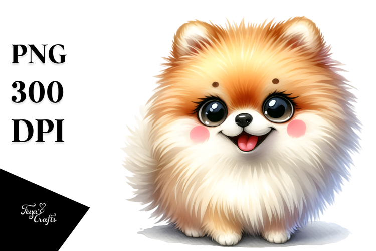 Pomeranian Clipart Image 3