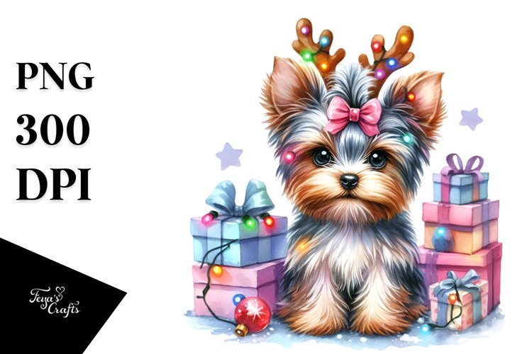 Yorkshire Terrier with Crazy Haircut, Transparent PNG example image 1