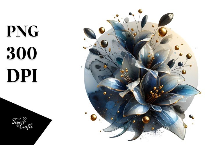 Abstract Lobelia Material PNG