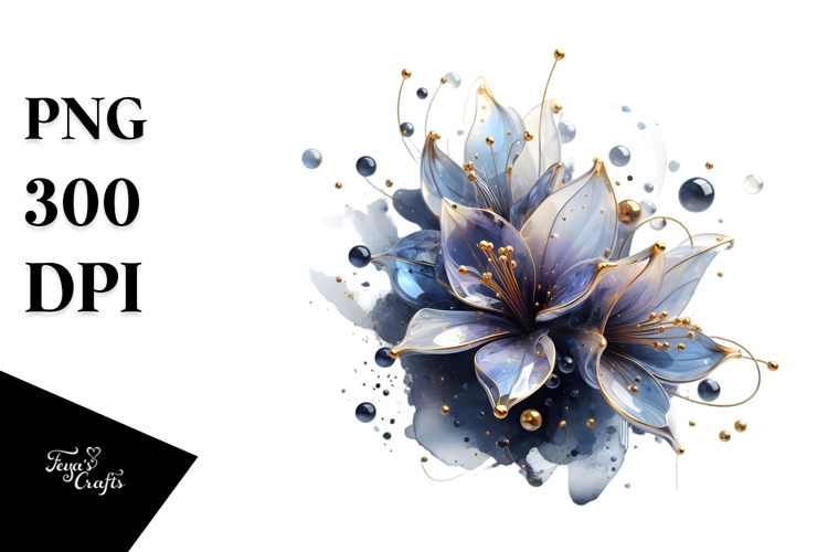Abstract Lobelia Material PNG