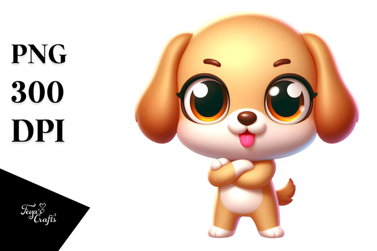Colorful Funny Labrador Retriever Cartoon PNG