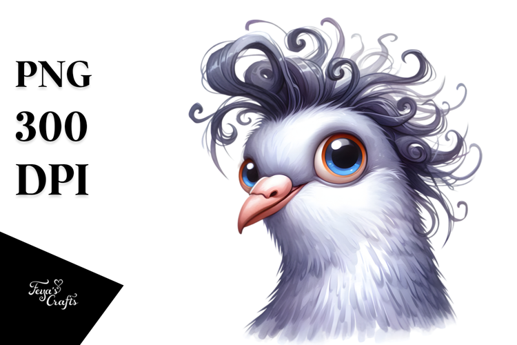 Contempt Dove | Portrait Clipart